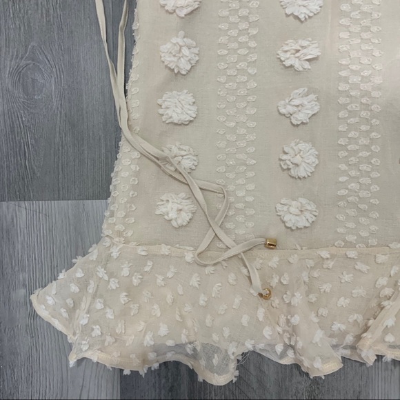 Anna Mini Dress in Beige - Picture 12 of 13